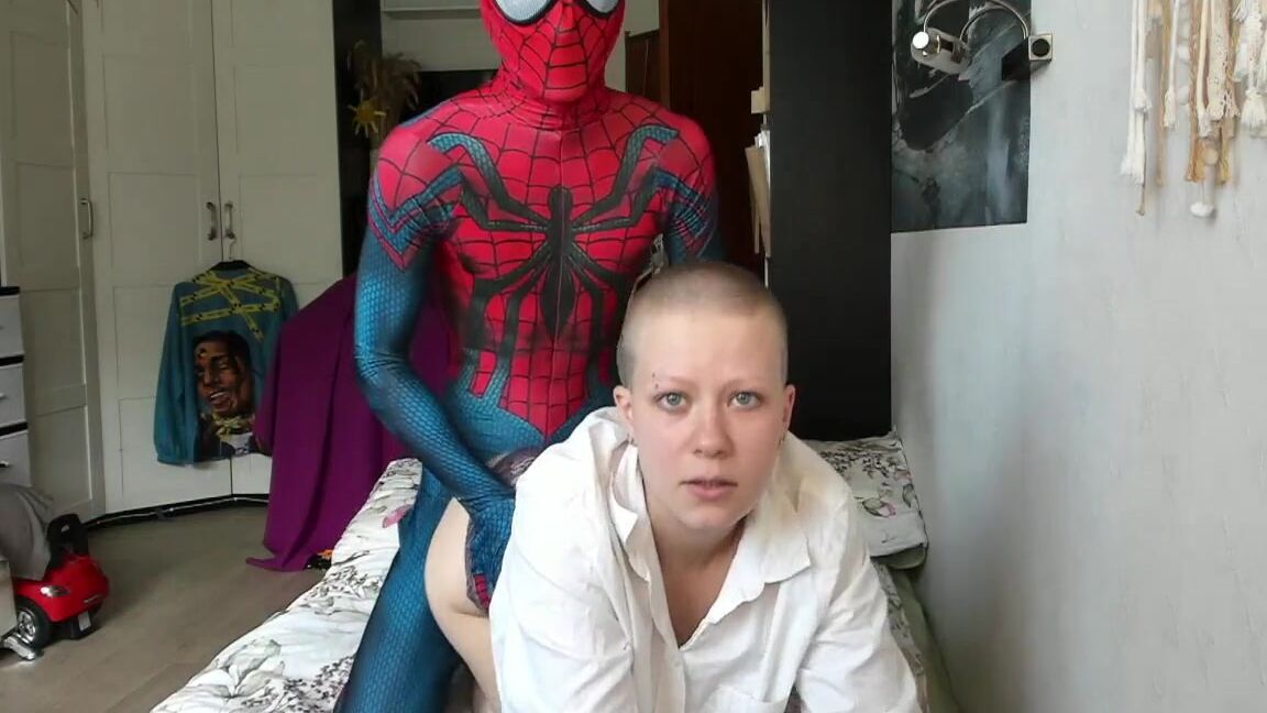 "Vilu and Mi" Spiderman, Spiderman Cosplay, Cosplay, Cosplayer, Cosplay Sex, Doggystyle, Doggy Style, Big Ass Doggystyle, Bald Girl, Music Video, Epic, Blowjob, Bj, Web Cam Couple, Braids, Face Fuck, Suggest Vilu and Mi Spider Man Visited Sexy Neighb