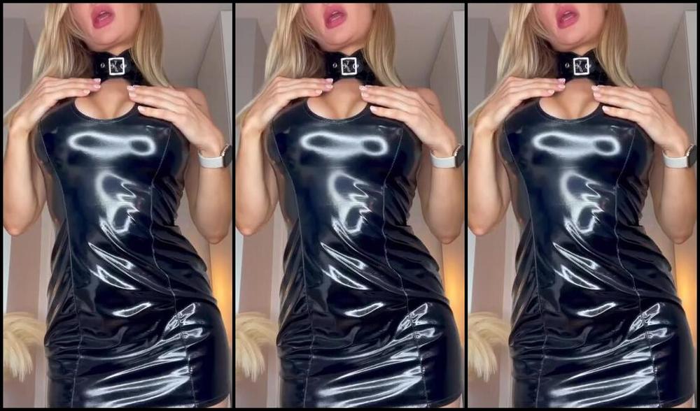 Goddessdommelia Onlyfans Look At You Down There Gooner Utterly Mesmerised By My Shiny Black Pvc Dress You Re Like A Moth