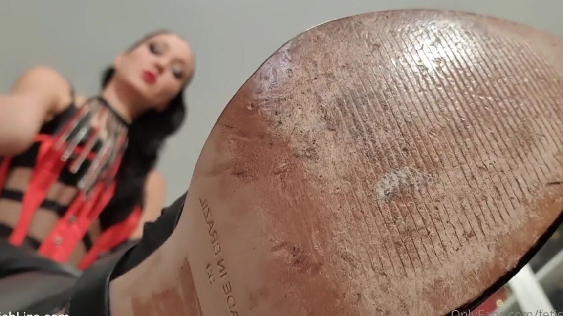 Fetishliza Onlyfans As My Boot Slave This Is Your View Now Get To Work And Polish My Leather