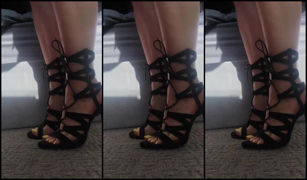 Footsiegalore Onlyfans Only Fans Exclusive Strappy Heels Dangle