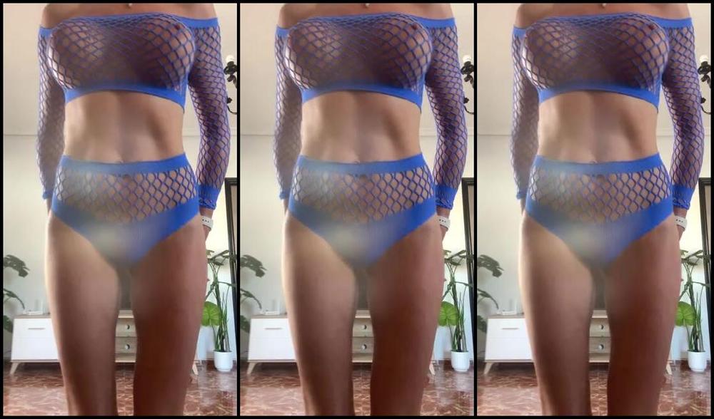 Ladydarkangeluk Onlyfans Tease In Blue