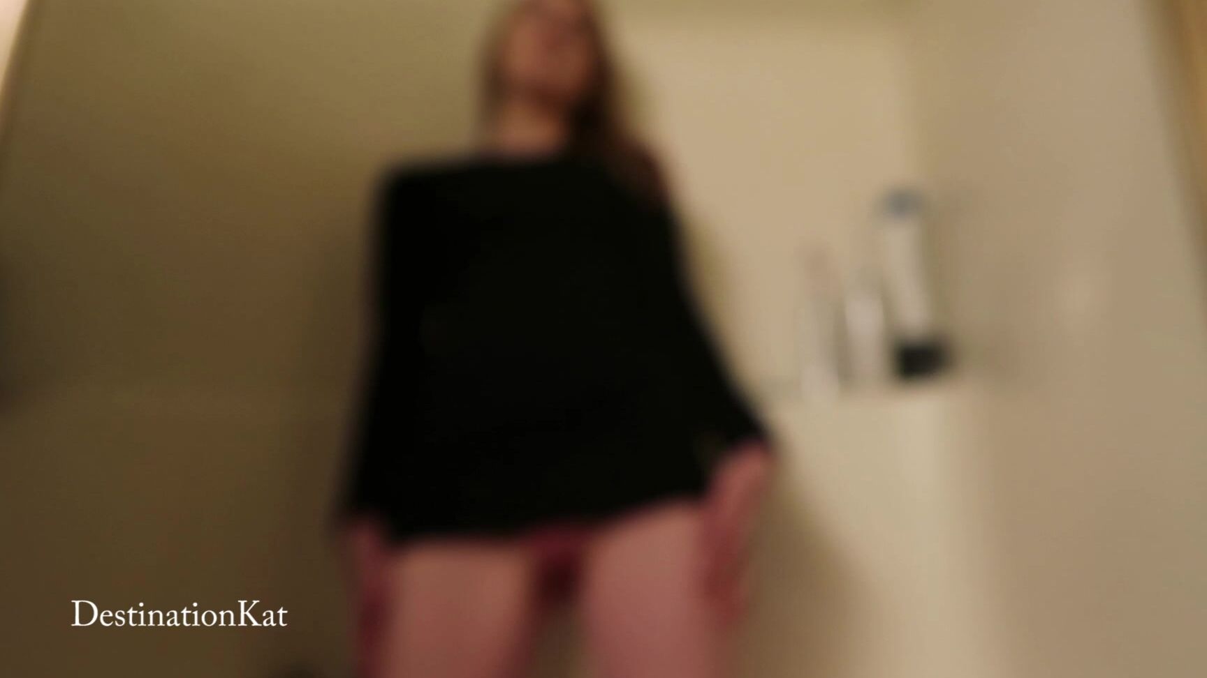 Peeing In A Black Dress