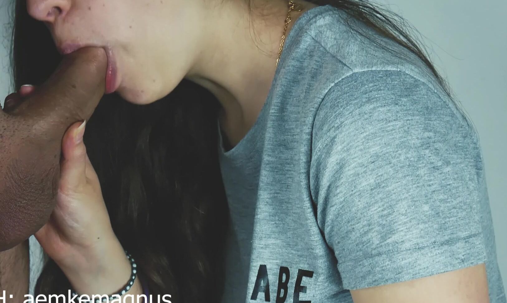 AemkeMagnus Hot brunette teen gets covered in cum after taking care of a hard dick ❤ Pornhub