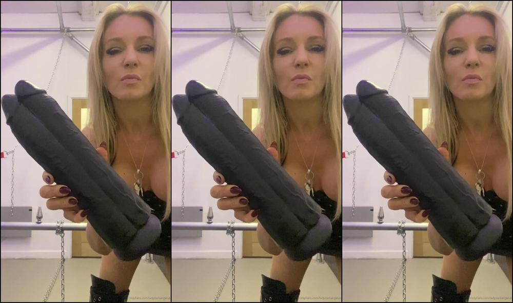 Lady Dark Angel Getting Ready For A Session Big Bad Boy Is Out And Ready