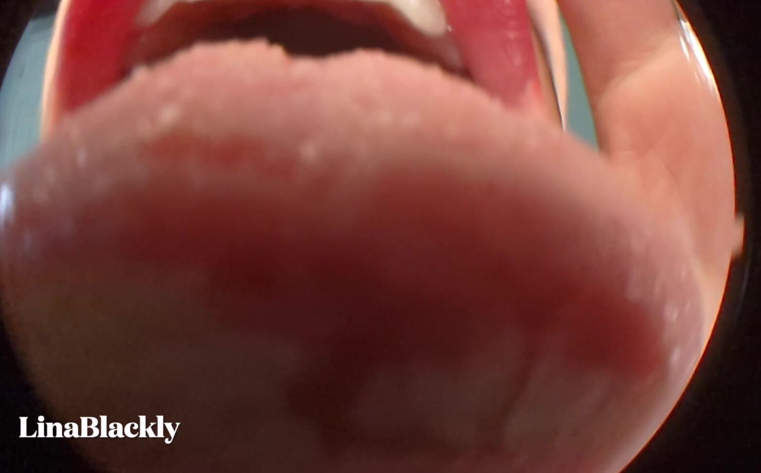 "LinaBlackly" dirtytalking, licking, mommyroleplay, mouthfetish, pov Licking Mommy Fisheye POV JOI manyvids