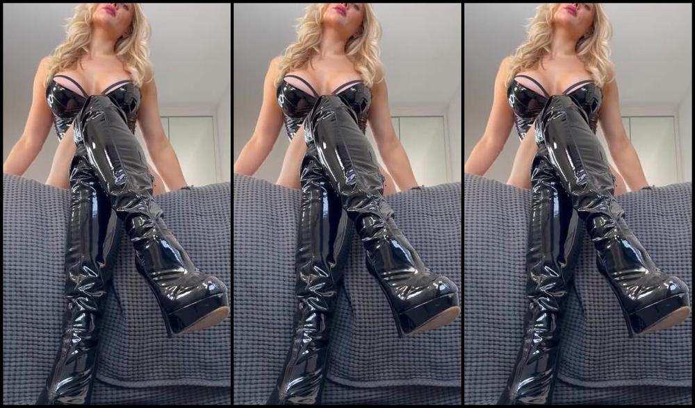 Goddessdommelia Onlyfans My Boots Need Cleaning Ot A Rather Отвратительного Вещества And You Re The Rab For The Job B