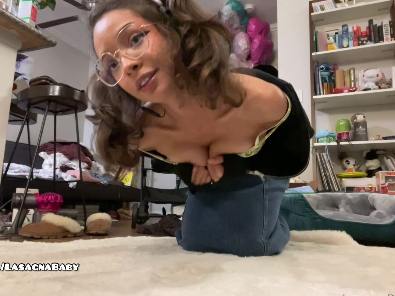 Lasagnababy Nerdy Flirty Look Under My Skirt