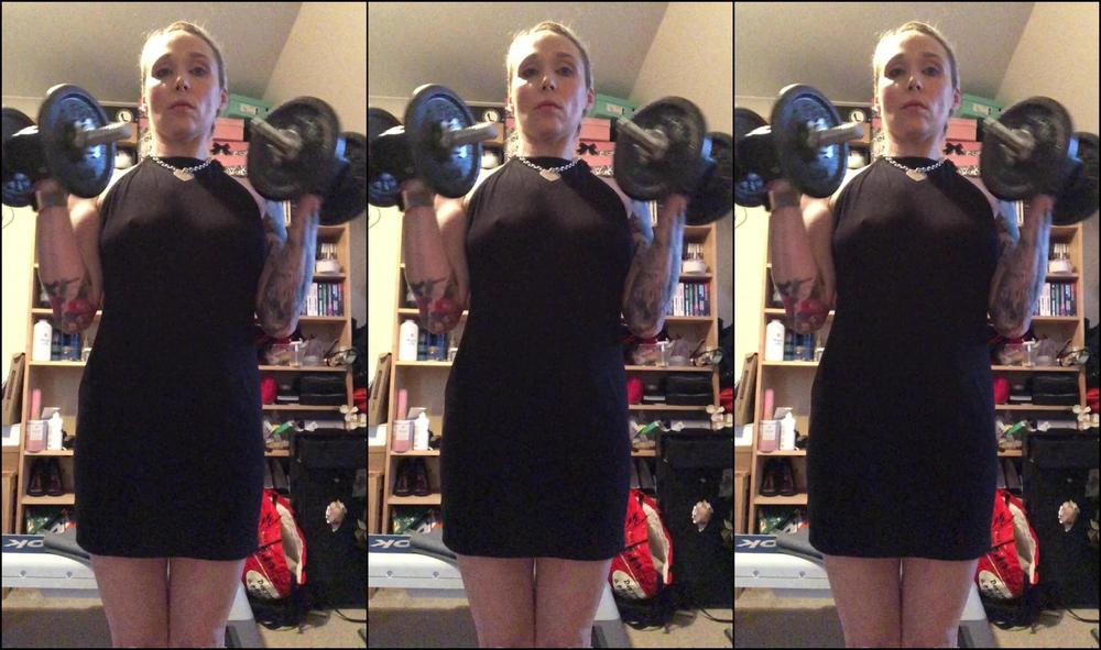 Miss Ruby Marks Fitness Voyeur Bicep Worship