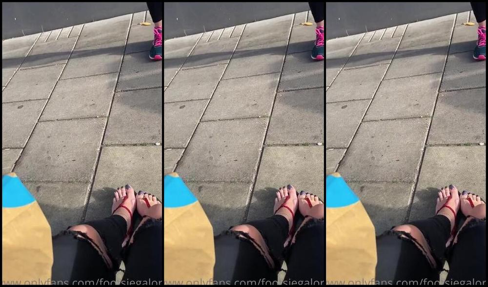 Footsiegalore Onlyfans Waiting For The Bus And People Watching Do You Think Anyone Was Watching