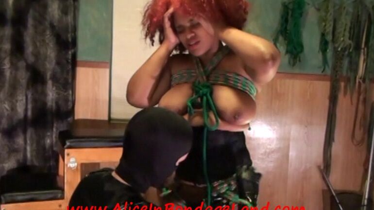 Leila Green Rope Pt 8 Crotch Booty Rope AliceInBondageLand AliceInBondageLand