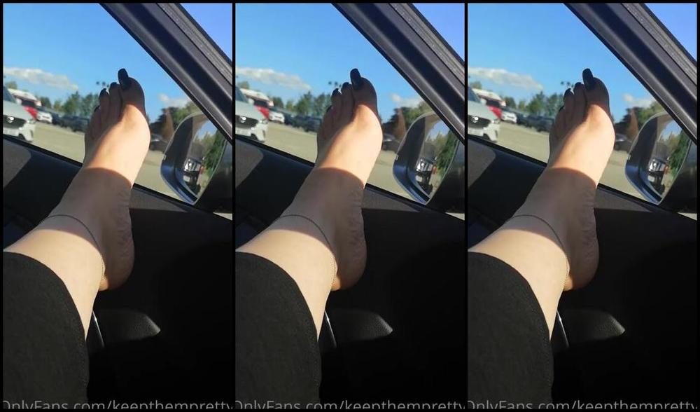 Ktp Nicknamed Keepthemprettyx Foot Fetish 07 17 2021 Onlyfans Video Wiggling And Teasing My Toes Out Of The Car