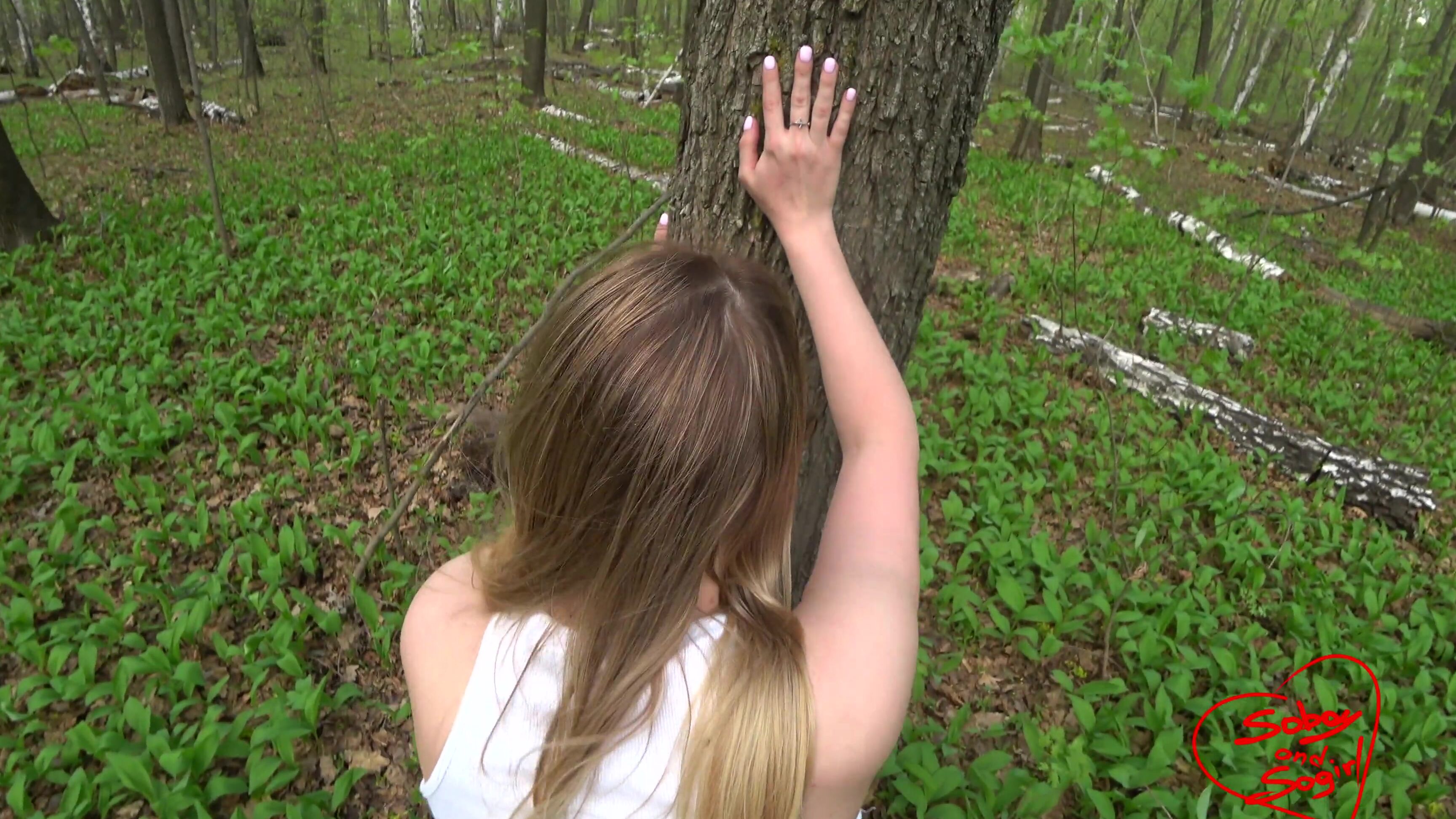 SOboyandSOgirl 28.Passionate Sex in the Forest before a Thunderstorm Creampie xhamster