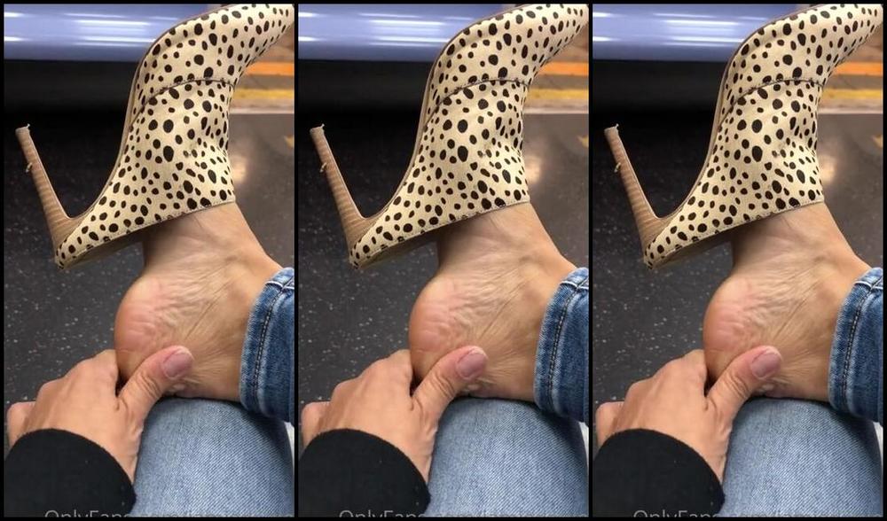Jamiedaniels Onlyfans A Little Subway Shoe Tease 11P