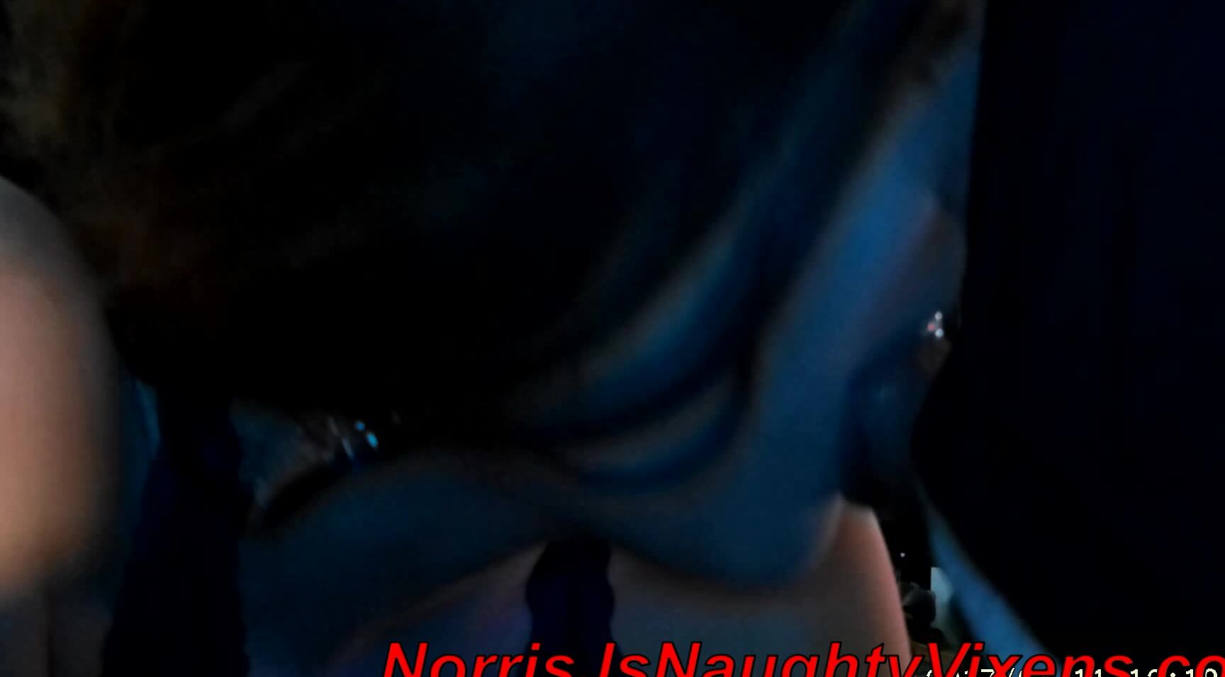 "nmjnaughtyvixens" blowjob, brunette, doggystyle, longhair Autumn Gram trys to be my caretaker manyvids