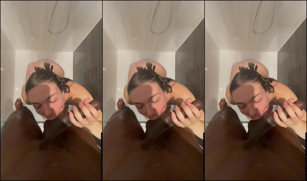 Thedongkinger Watch This Slut Suck My Dick In The Shower Until I Cum Down Her Throat