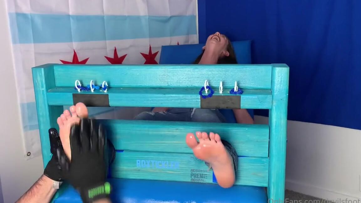 Devilsfootstool Onlyfans Sarah Tickled In Stocks