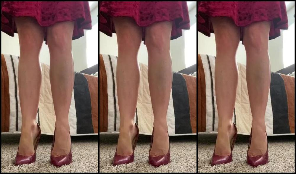 Janetmasonfeet Onlyfans Red Stiletto And Leg Tease I Cross Dangle Dip You Unzip Y