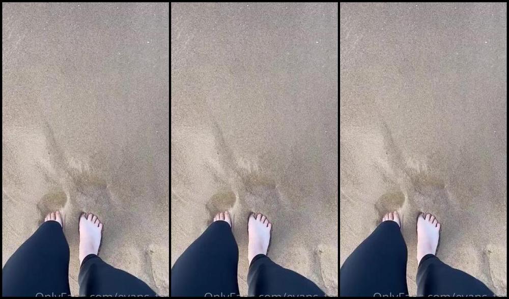 Evans Feet Onlyfans Watch My Feet Sink Into The Wet Beach Sand