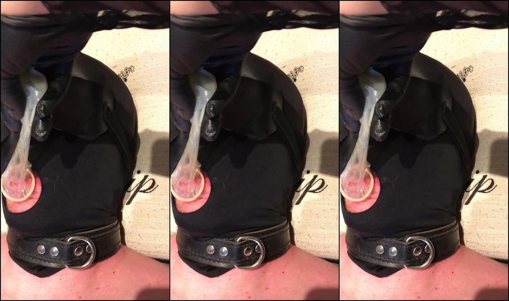 Goddess Gynarchy Eding Him His Own Cum From A Condom