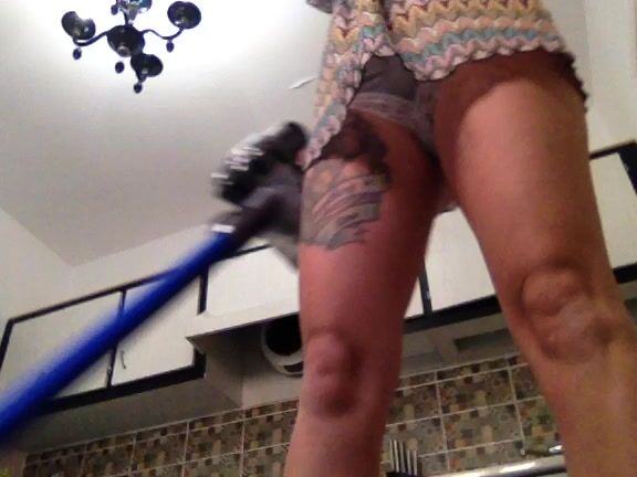 The Charlie Z Upskirt Vaccuming