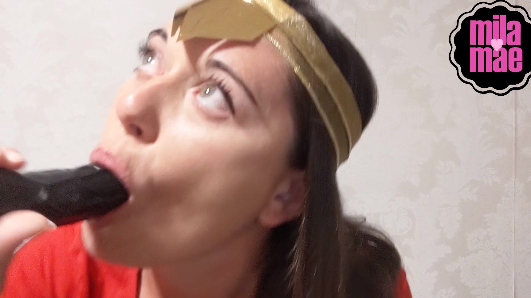 Mila Maexo Wonder Woman Creams All Over Bbc