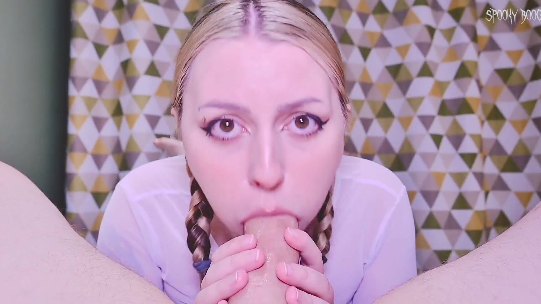 Spooky Boogie Cum eater compilation： sloppy blowjob, deepthroat, cum in mouth, throatpie and pulsating orgasm Pornhub