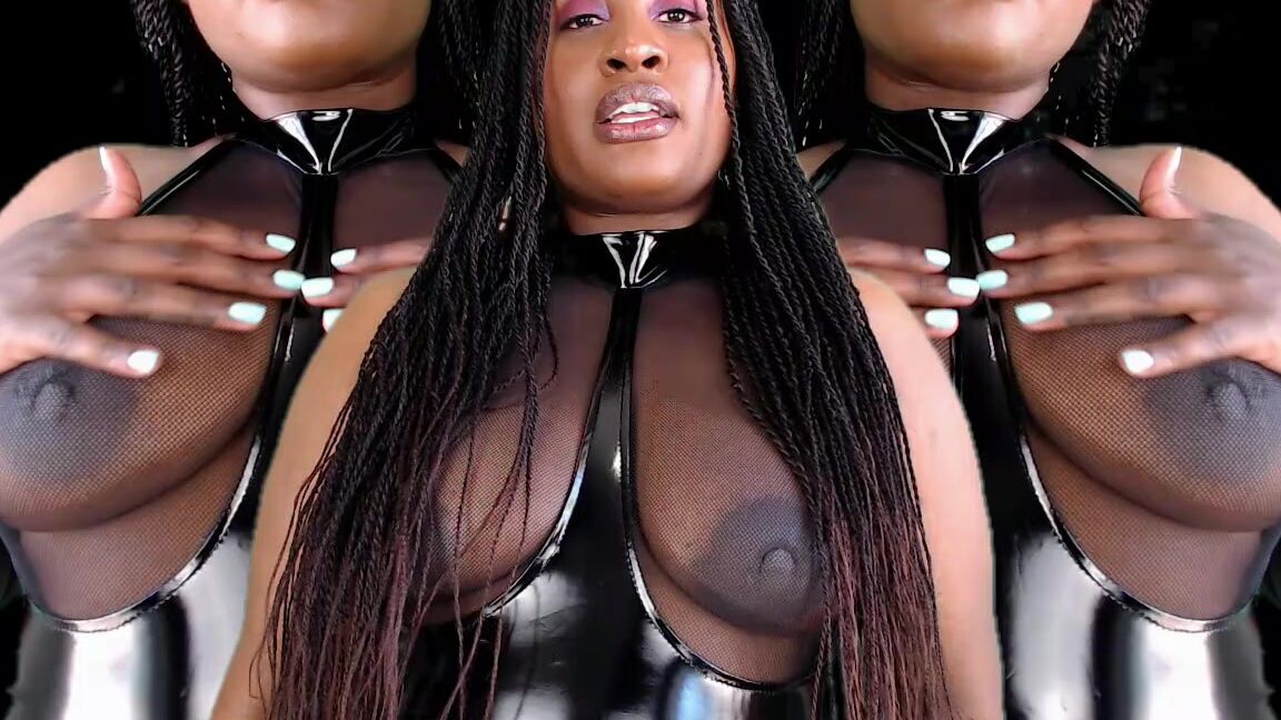 "UnfriendlyBlckHottie" ebony female domination, femdom, mesmerize, sensual domination, tit worship Blacksexual manyvids