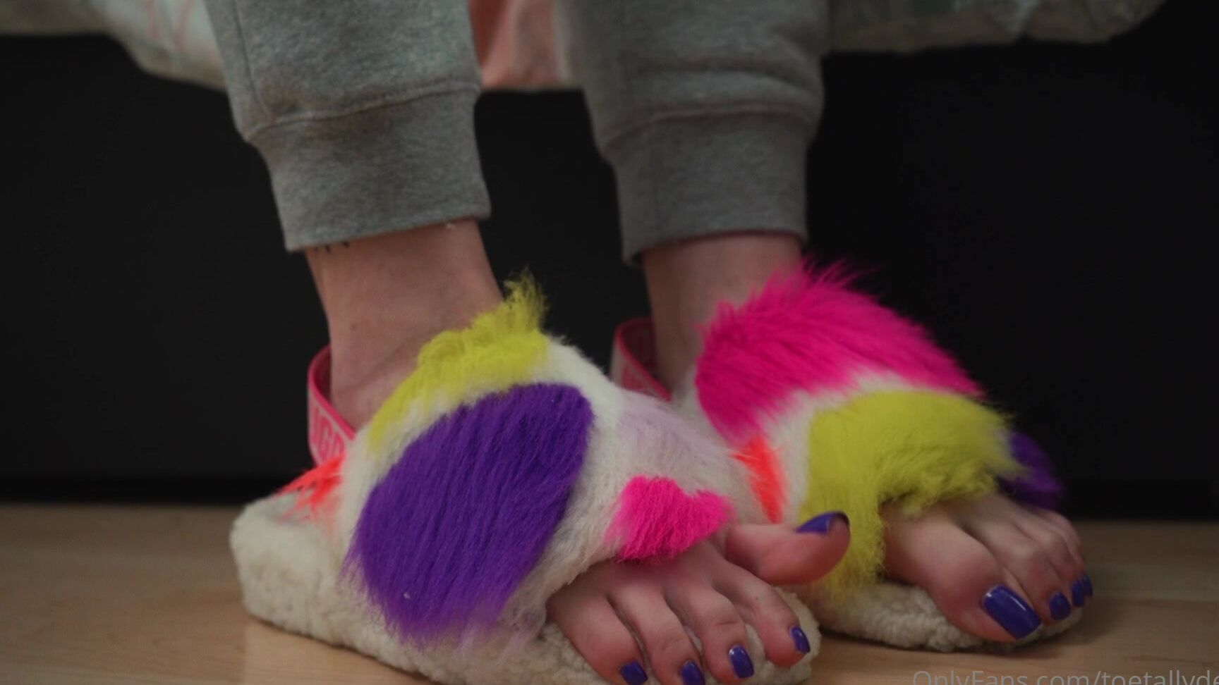 Toetallydevine A Little Slippers With Cliffhangers Tease