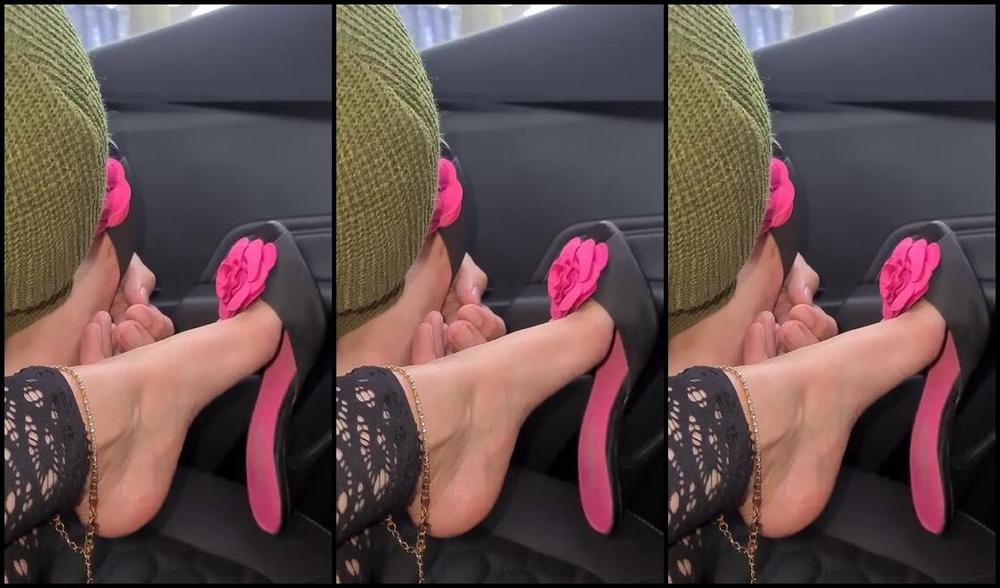 Feetbysherri Onlyfans Car Session Different Heels