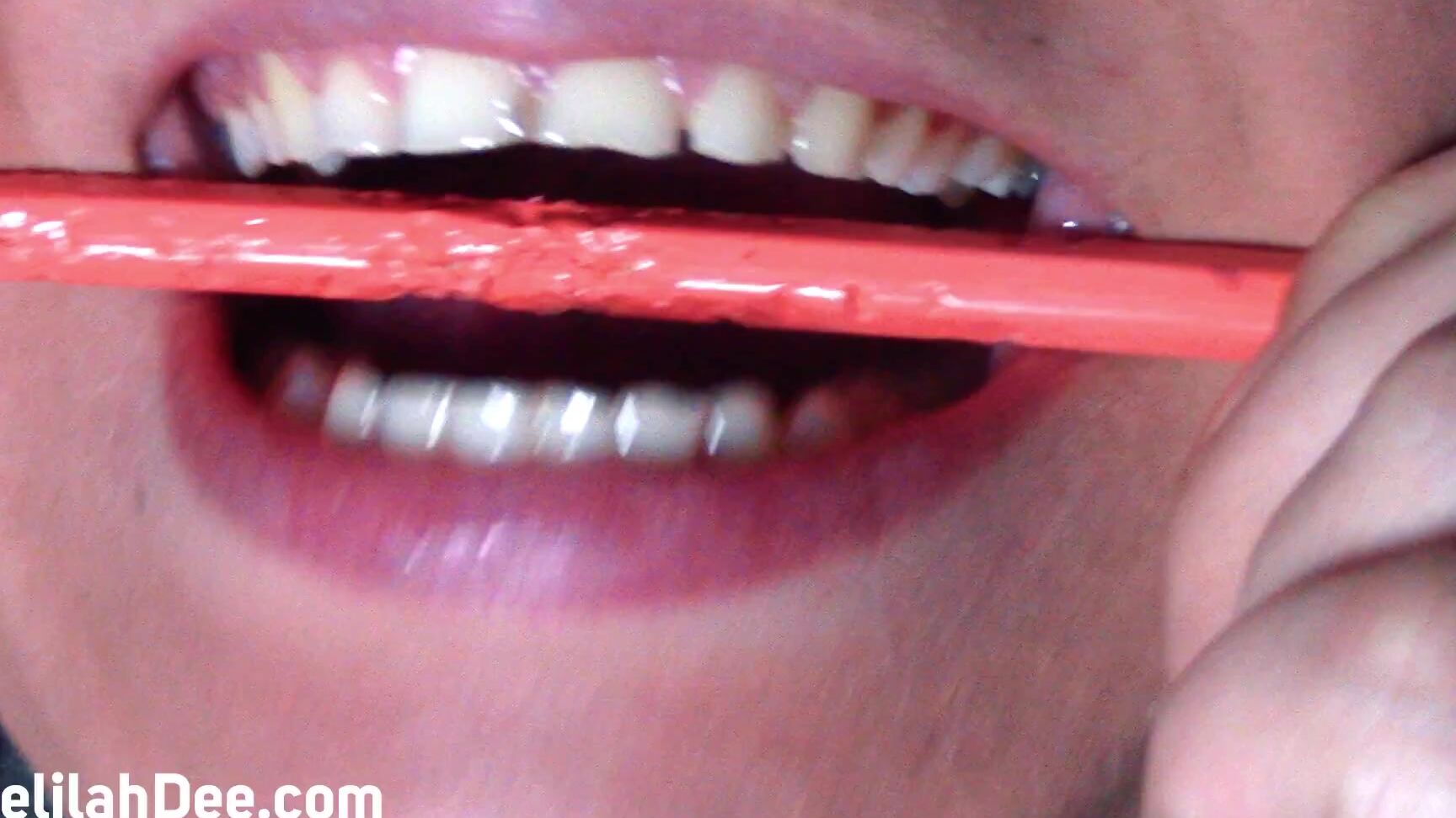 Delilah Dee Gnawing On Pencils