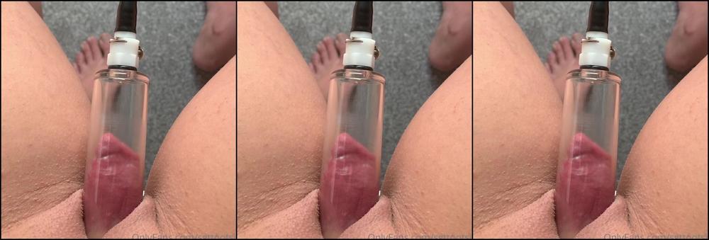 U Here We Go Finally Managed To Get It To Load Clit Pumping Naughtiness Watch It Grow Ins