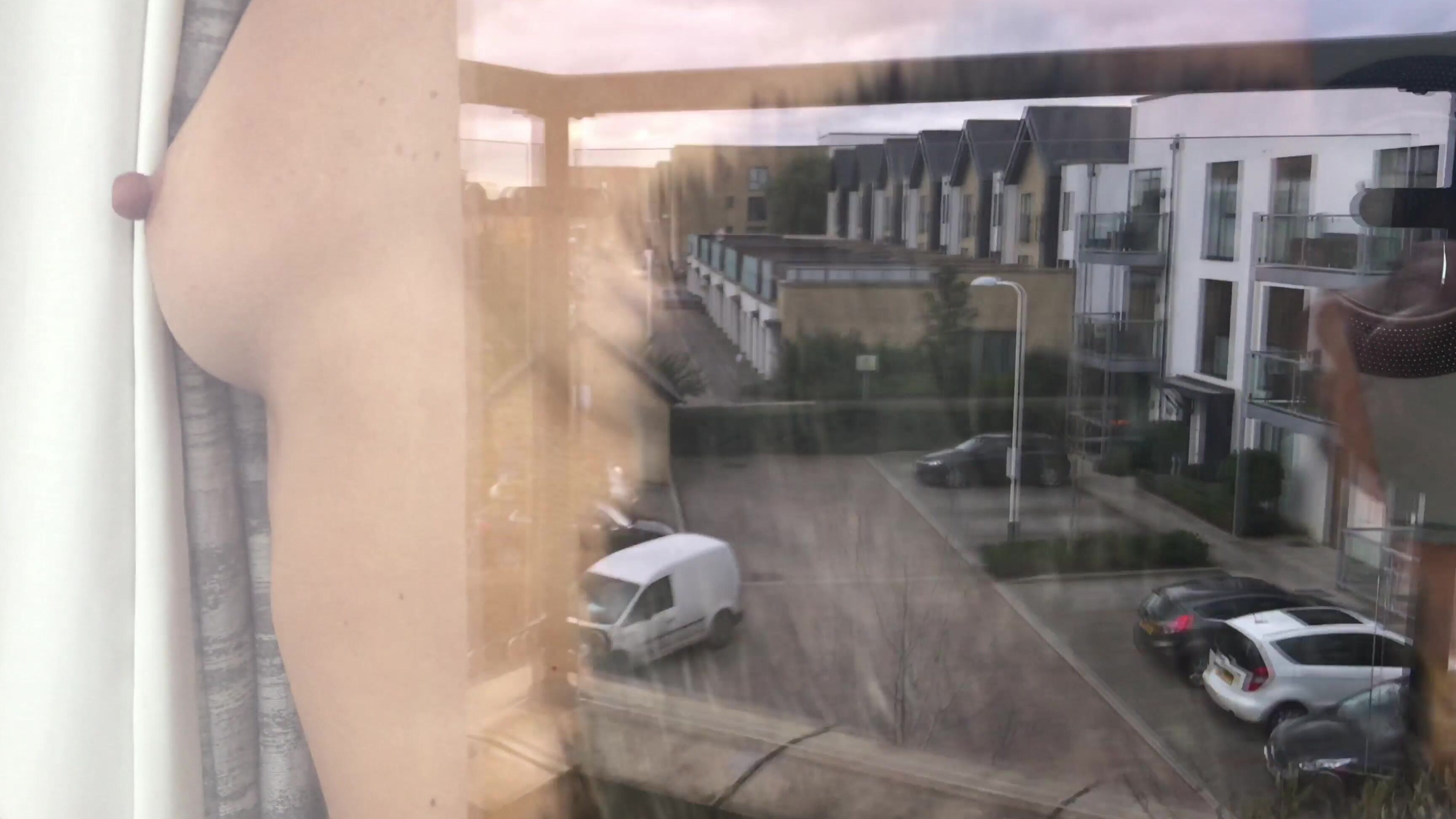 Her Cleaning With Windows Open