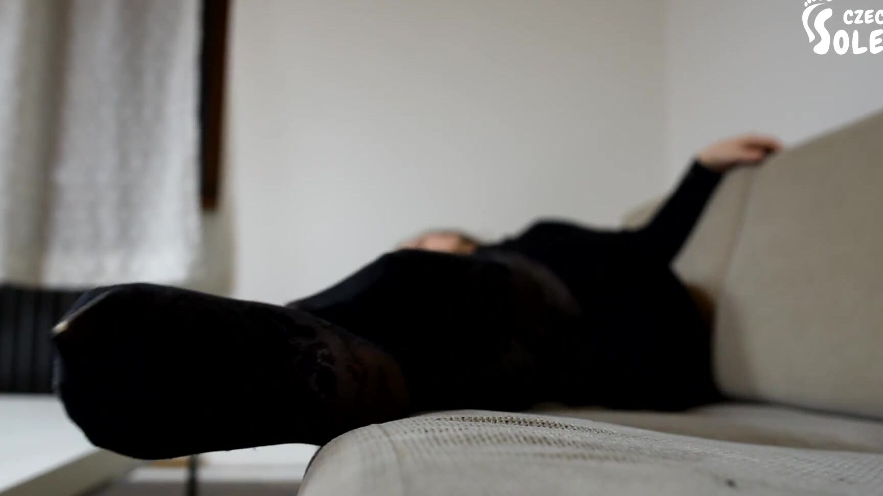 Czech Soles Anna In Her Favorite Worn Pantyhose Teasing You, POV (Pov Foot Worship, Smelly Nylon, Foot Fetish) Czech Soles