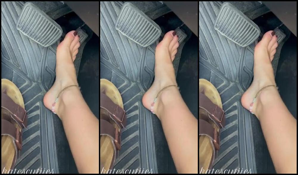 Goddess Kate Aka Katescutiies Onlyfans Playing With The Pedals I Actually Like Driving Barefoot