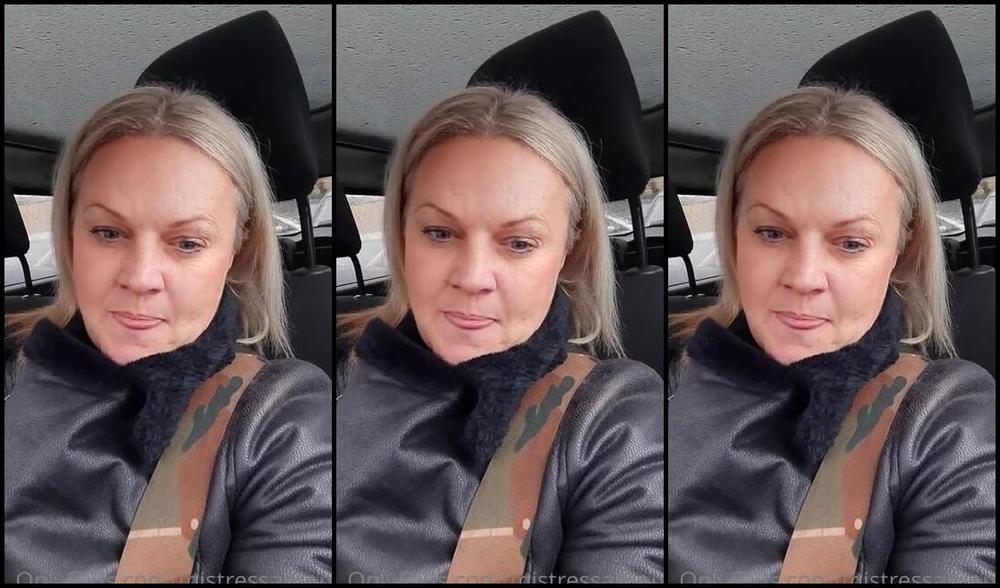 Mistress Athena Nicknamed Mistressathena Onlyfans Waiting In My Car I Can Still Add Pressure On My Boys As The Queen