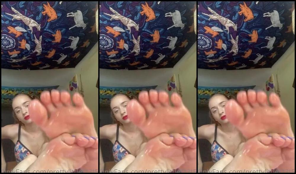 Prettylittlef33T57 Onlyfans Oily Soles In A Bathing Suit Who Wants To Yank On My Pigtails 1