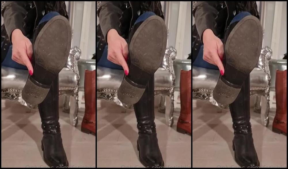 Fetishliza Onlyfans As My Personal Boot Polisher It Is Your Duty And Pleasure To Clean Thesethe First Pair
