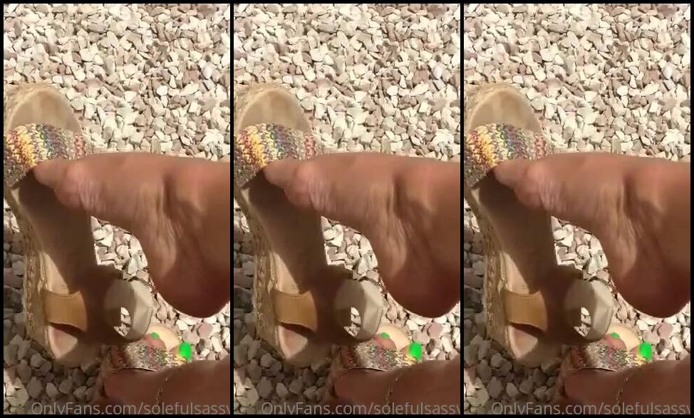 Solefulsassy Onlyfans Dangle In Wedges To Raise A Smile Or Something Else