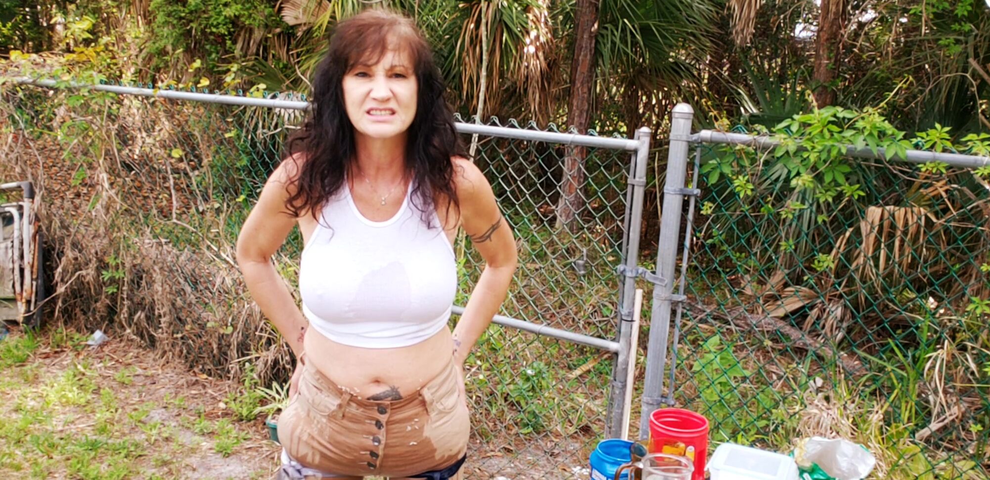 milf, food & object crush, food stuffing, food sploshing, director food and liquid stuffed jeans Manyvids