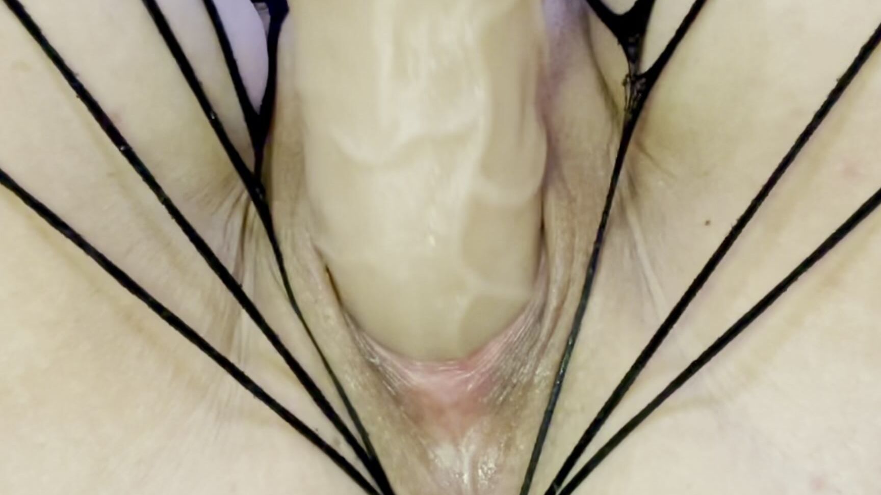 "AddictedtoKitty" bodystocking, dildoriding, fishnets, hugedildo, solofemale Riding and Fucking Huge dildo in Fishnet manyvids