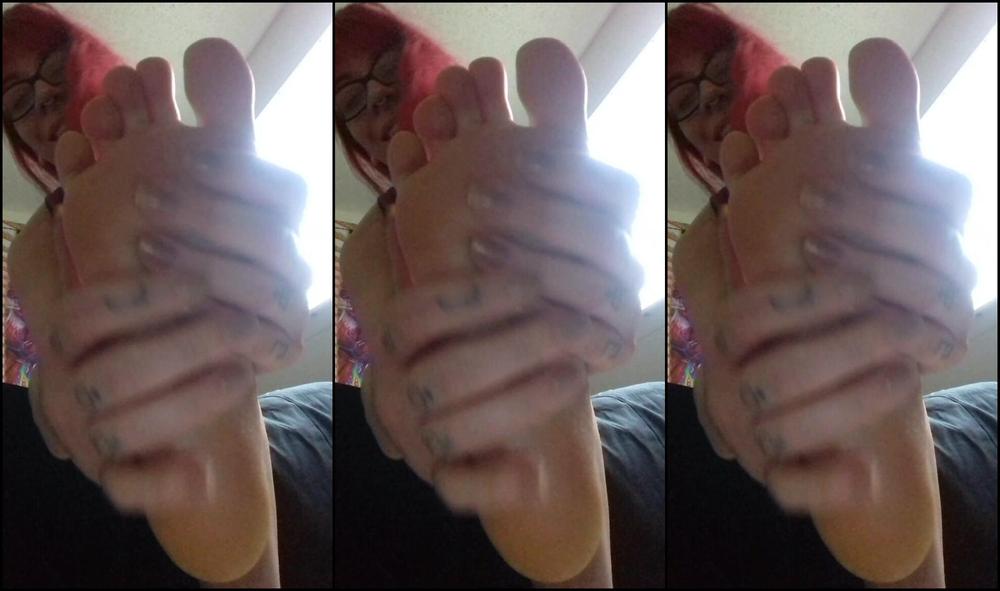 Salem Moon Lotion And Toenail Polish On Dirty Feet