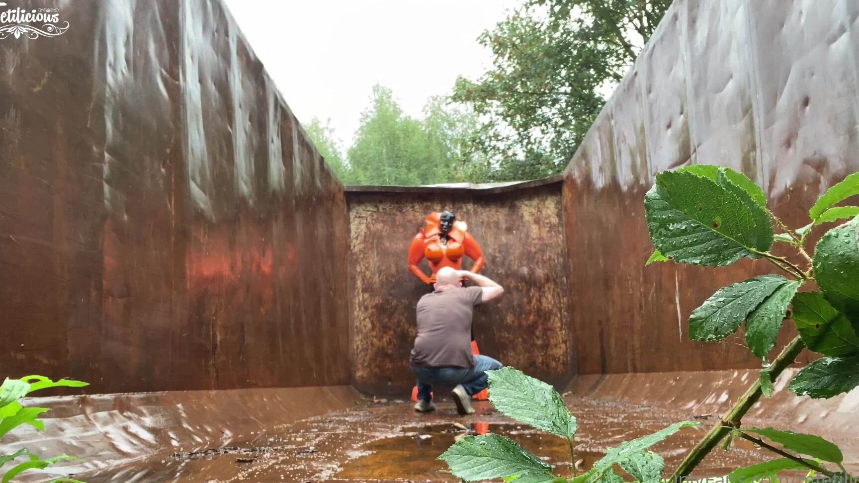 Mfetilicious Bea Miersch Shooting Weekend Part More Of The Amazing Orange Suit With Spiky Boobs Beh
