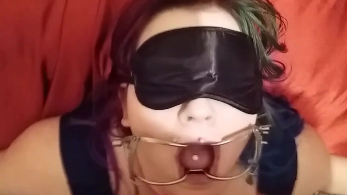 Christinexo Tied Up Gagged Blowjob Wand Cum