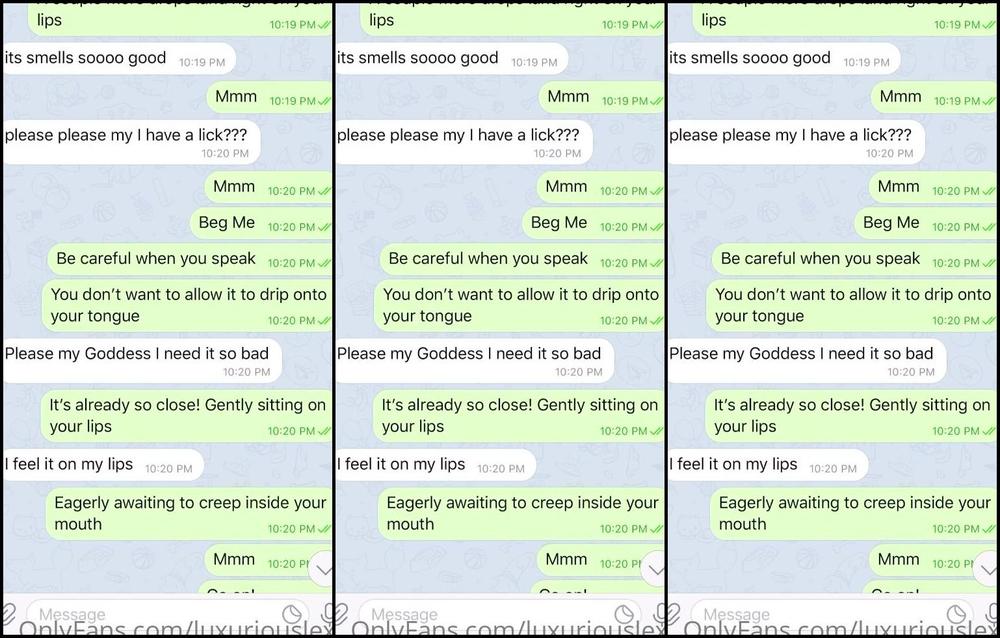 Luxuriouslexi Telegram Chat Session The Ending Is So Cruel Yet Cre