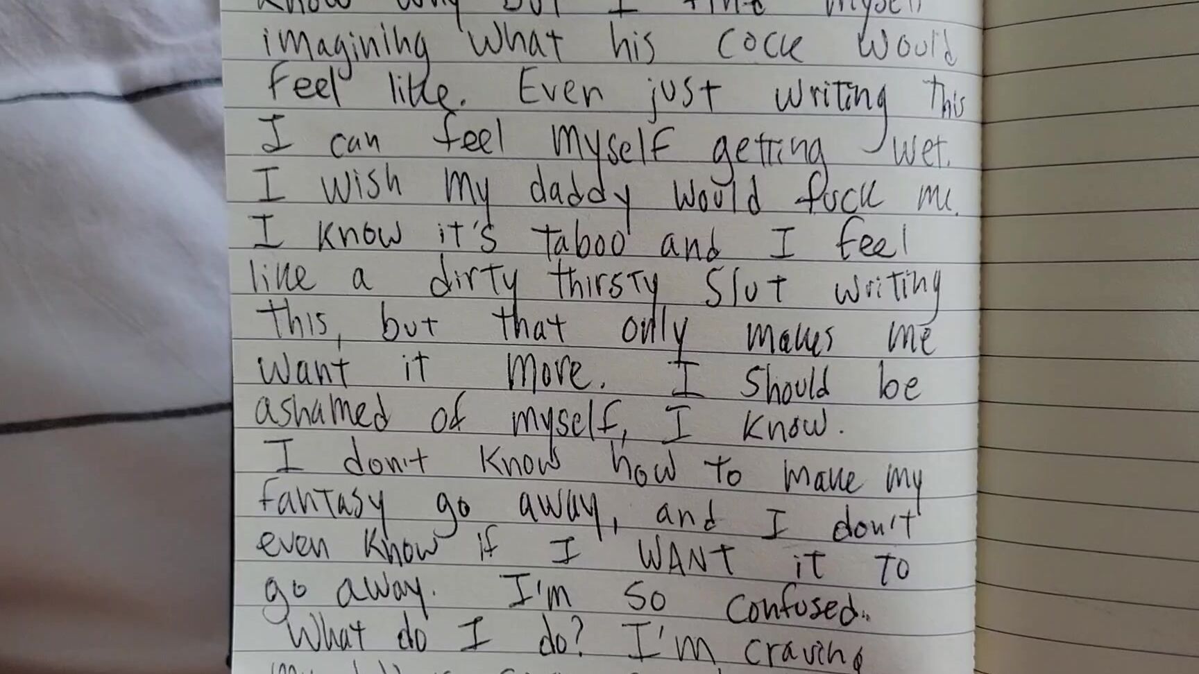 Confession,Creamy,Daddy Roleplay,Embarrassment,Taboo hazel simone daughter secretly craves daddys cock ManyVids