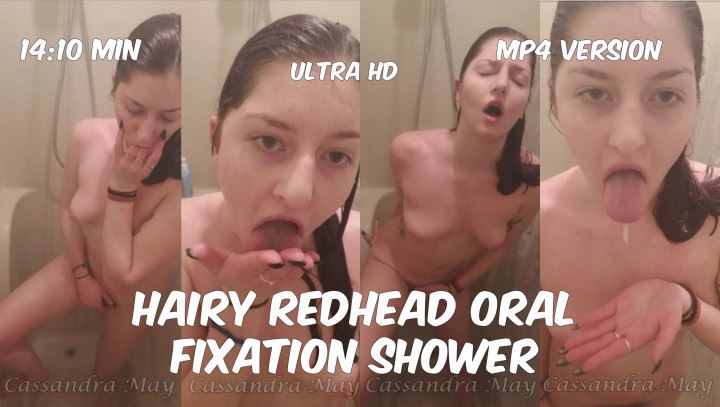 Hairy Bush, Redhead, Shower cassandramayy hairy redhead oral fixation shower
