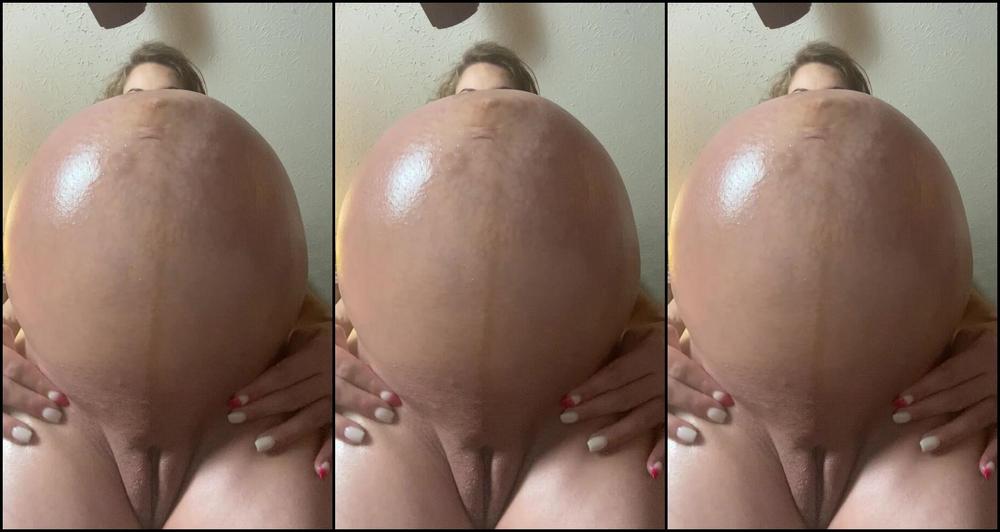 pregnant, solo Nessalovesyoumore - Insane Pregnant Twin Belly Oiling SiteRip