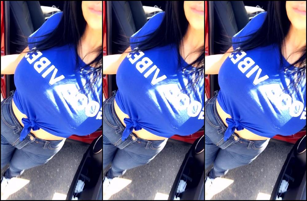 Realgabbyquinteros 259994181 04 25 2020 Out And About In My Blue Shirt
