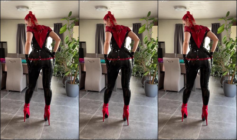 Mfetilicious Another Ballet Boots Training Video This Time With My Red Ballet Boots By Punitive Sh