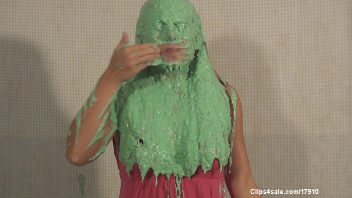 Wet & Messy, Solo Female, Wet Look renna ryann messy renna gets pied and slimed ManyVids